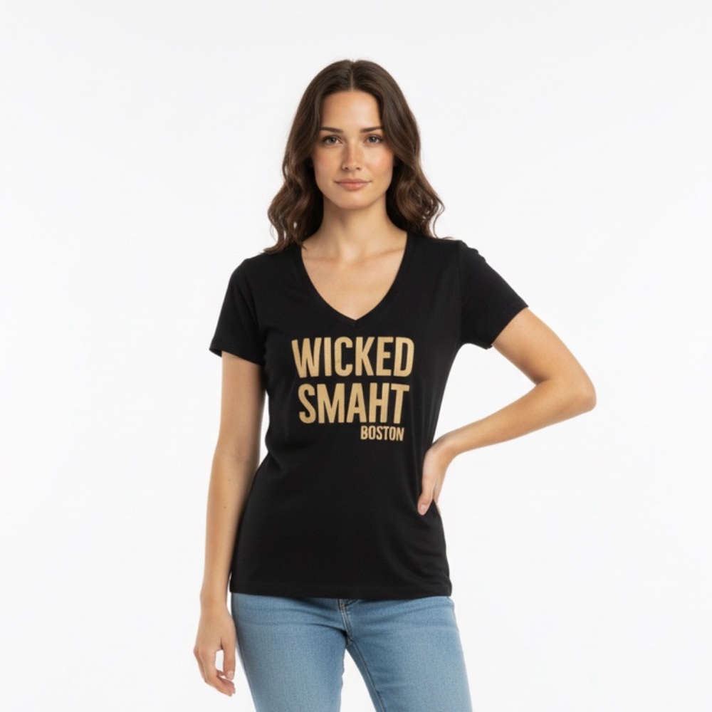 Wicked Smaht Boston Black Tee